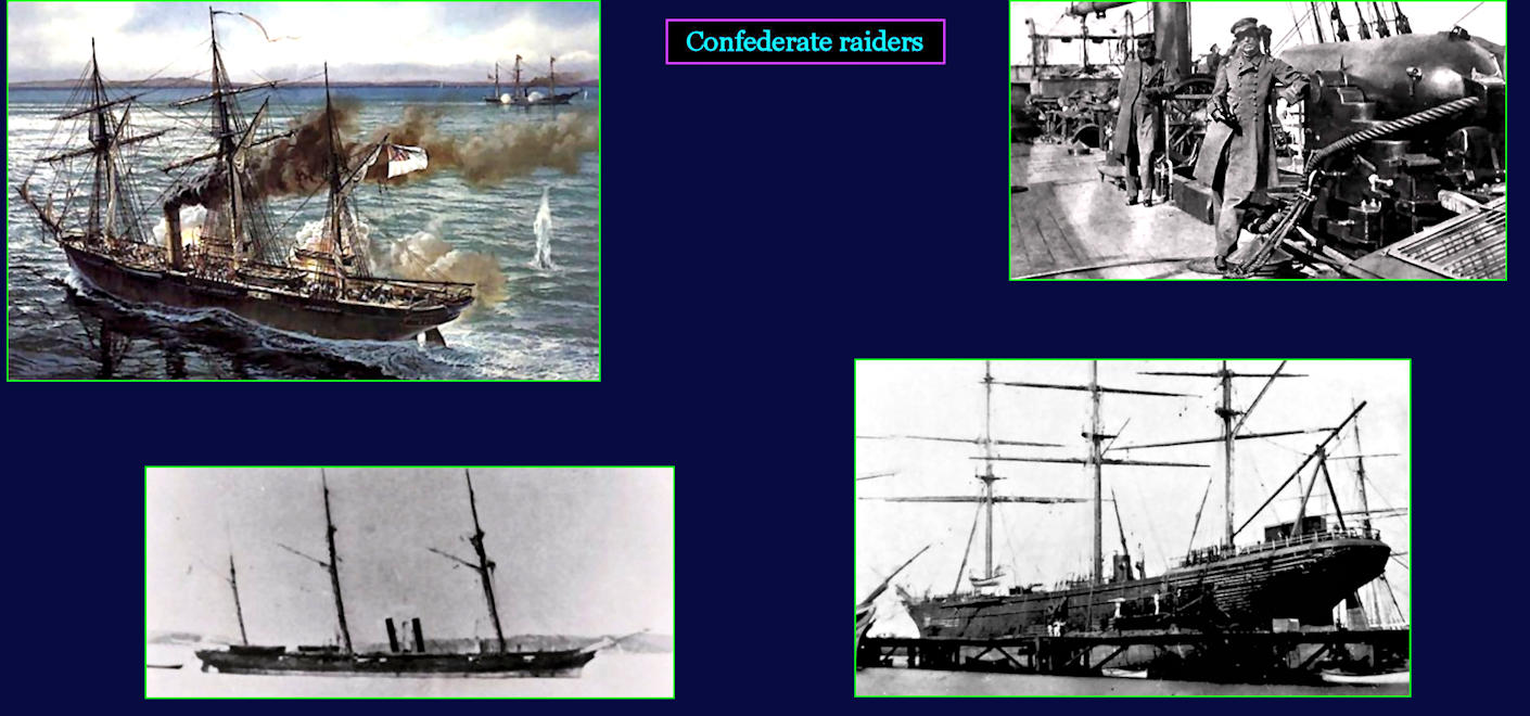 Confederate commerce raiders, Civil War